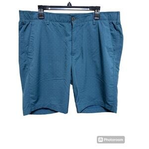 UNDER ARMOUR Mens Navy Blue Polka Dot Performance Match Play Golf Shorts 40x10